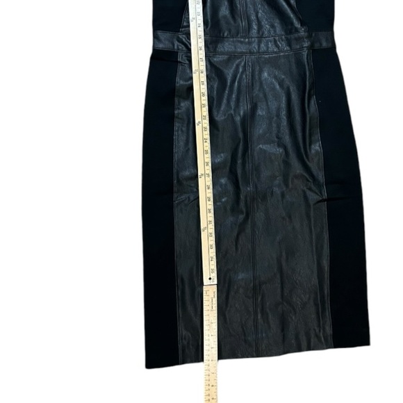 NWT SPANX Leather Like Combo Dress Large Black - Picture 10 of 14